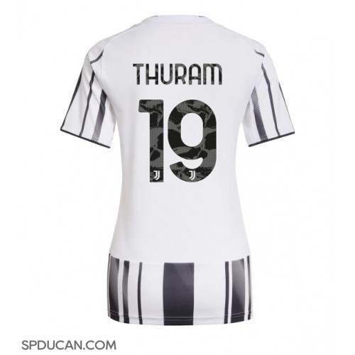 Zenski Nogometni Dres Juventus Khephren Thuram #19 Domaci 2025-26 Kratak Rukav